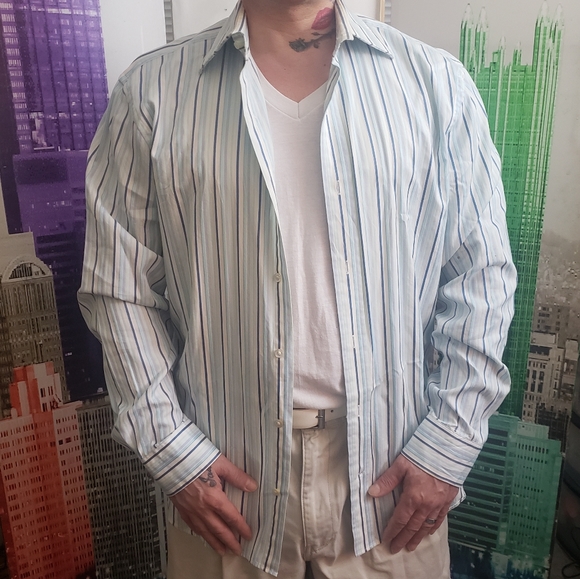 Large Express Design Studio button down stripe - Picture 4 of 11